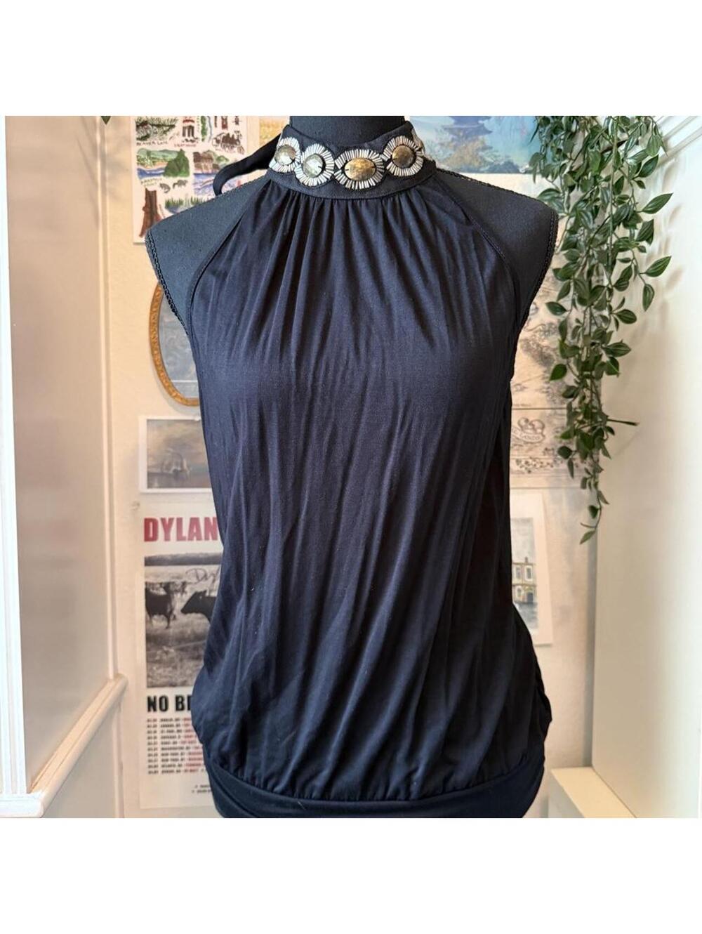 Soprano Black halter Top